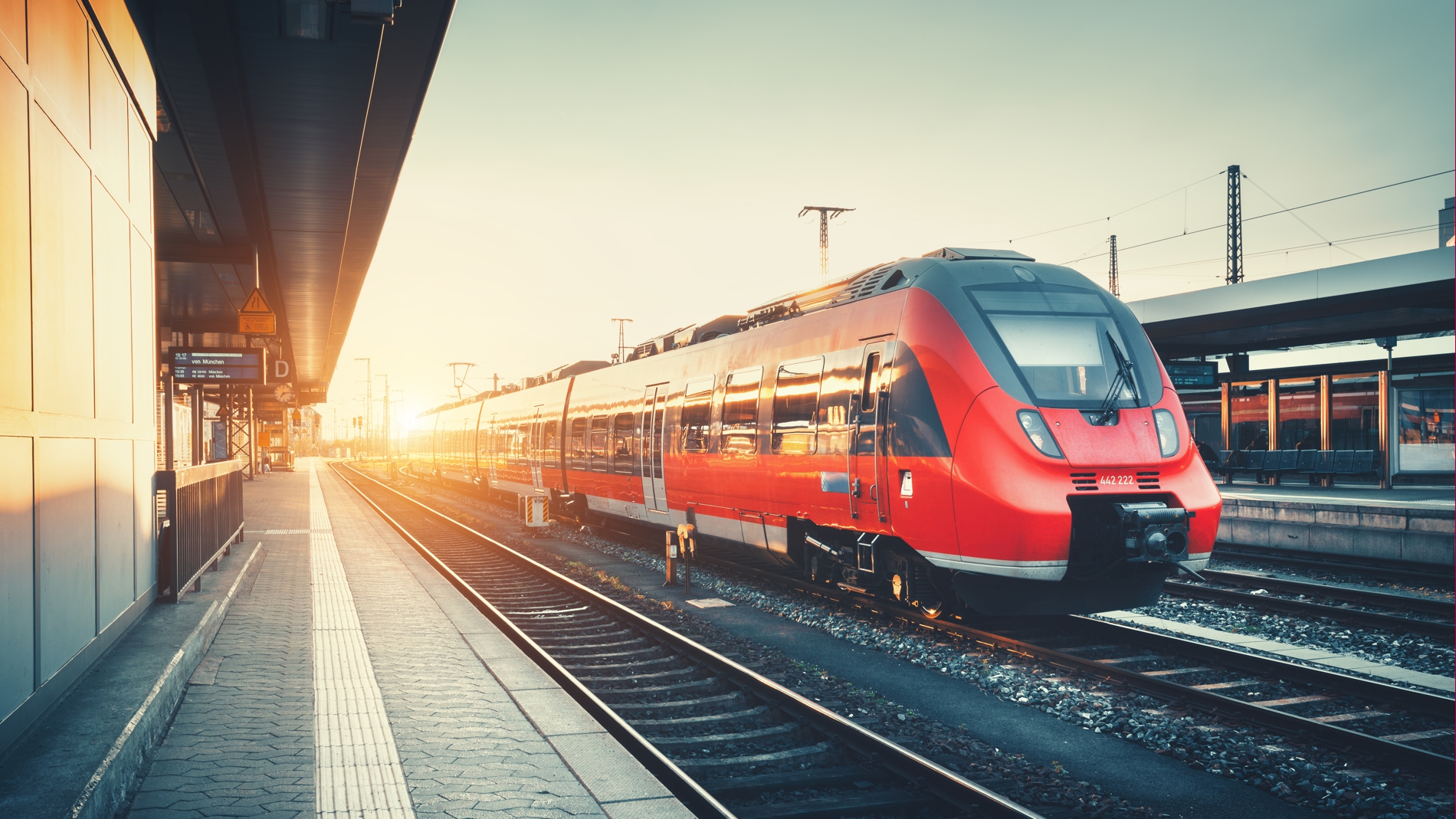 Weiterreise mit dem Zug